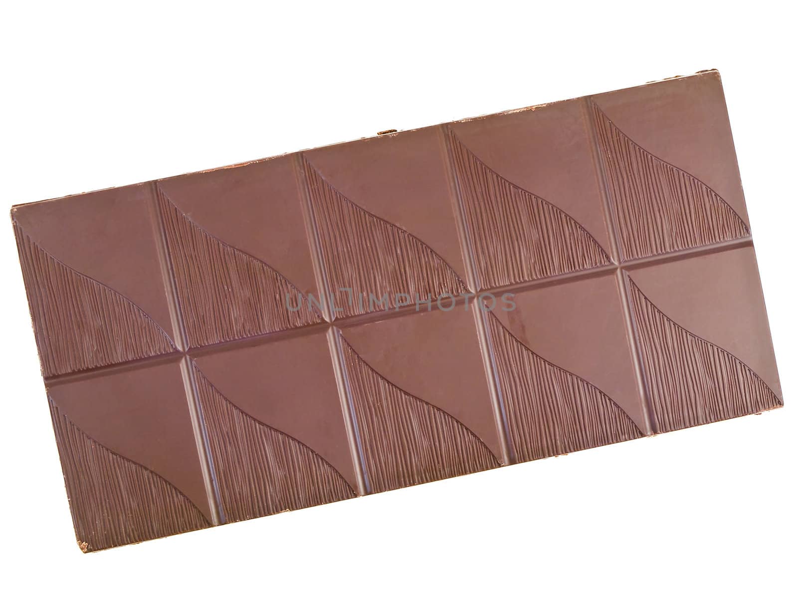 sweet chocolate over the white background