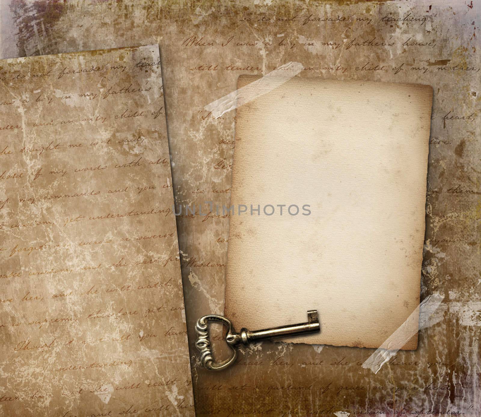 Vintage paper with plenty of copyspace for text