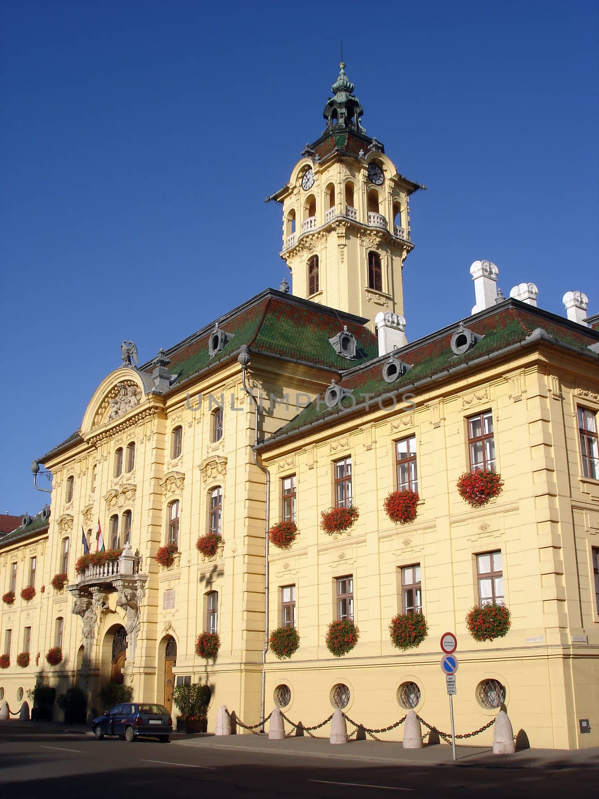 The Neo-Baroque Style Town Hall Building In Szeged Hungary