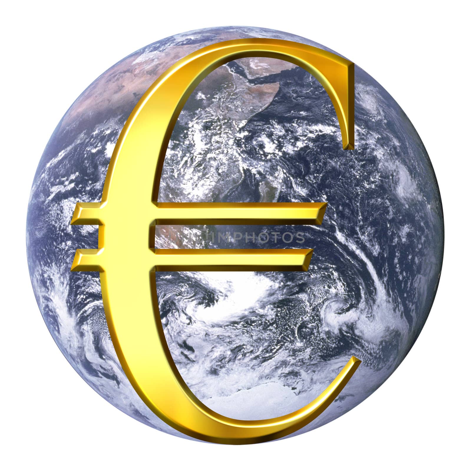 Euro over earth by Georgios