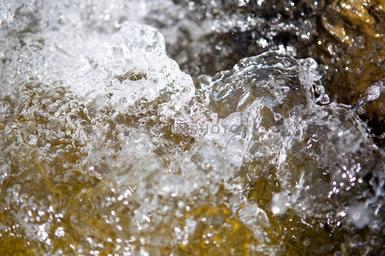 Abstract close up image of water background