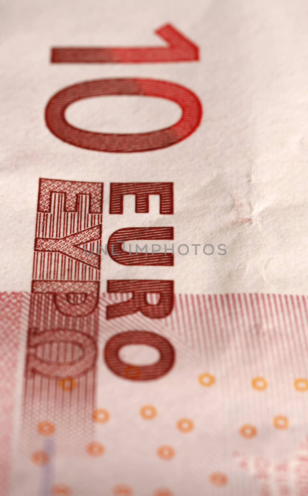 DETAIL OF A  EURO BANKNOTE  by abg2000