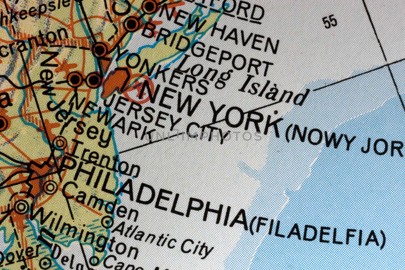 New York city in the map