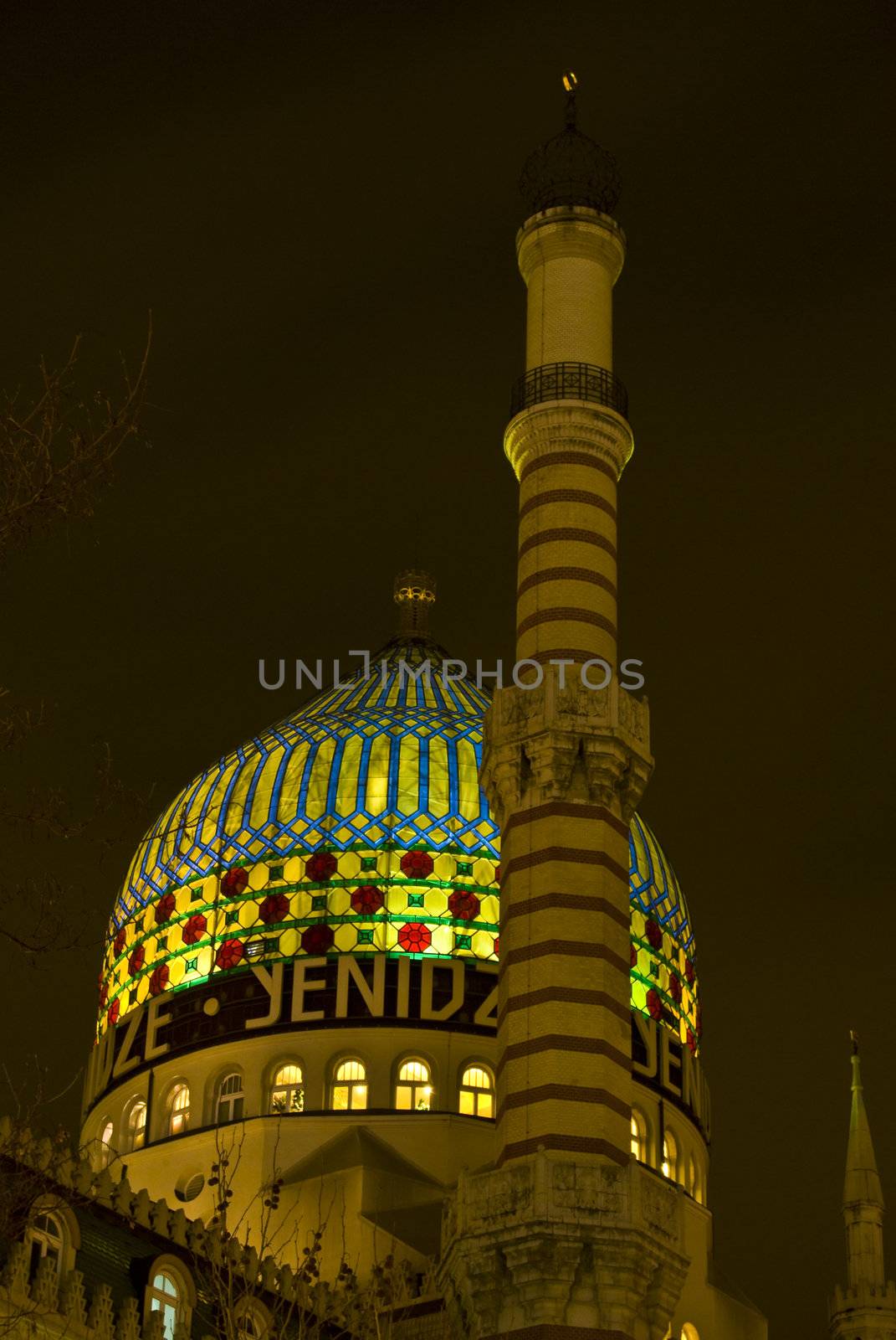 former tabac factory looking on the outside like a mosque in Dresden