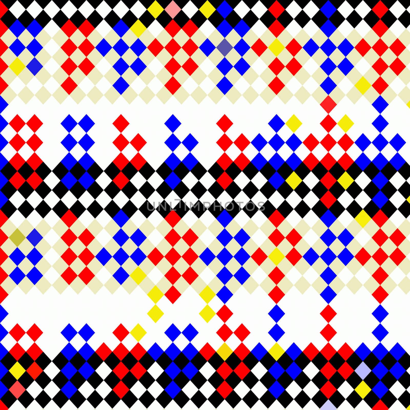 abstract texture of bright checks in primary colors