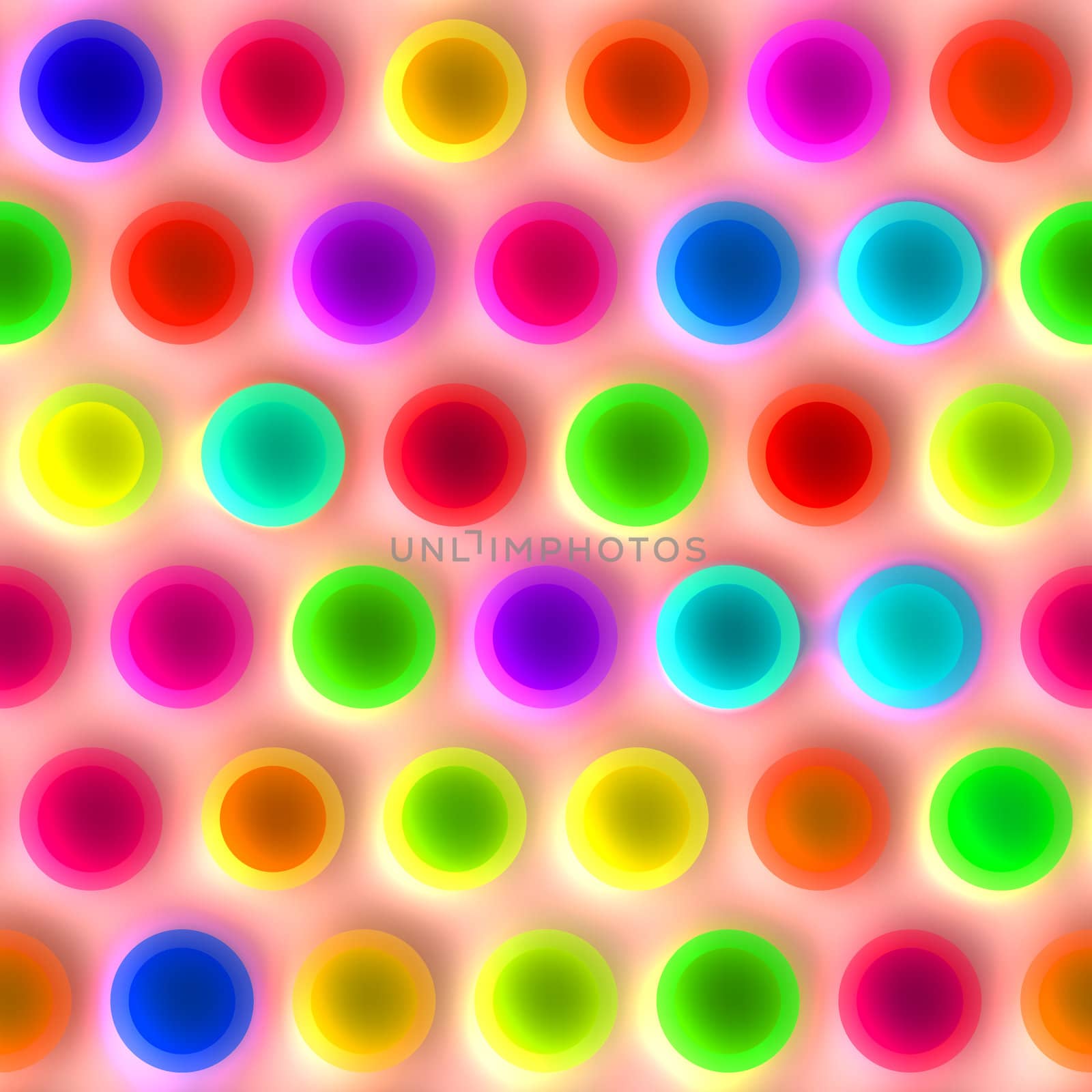 seamless texture of very bright neon colored spots