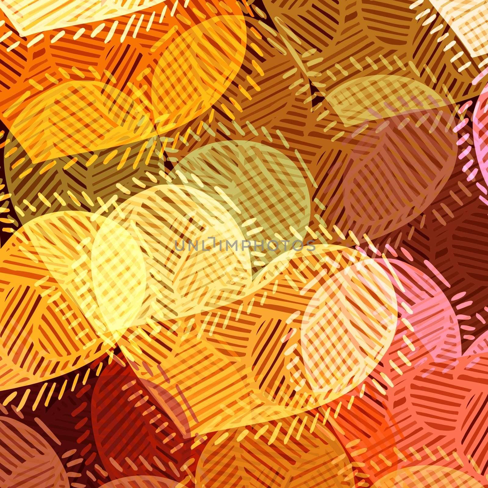 texture of warm colored striped grunge hearts