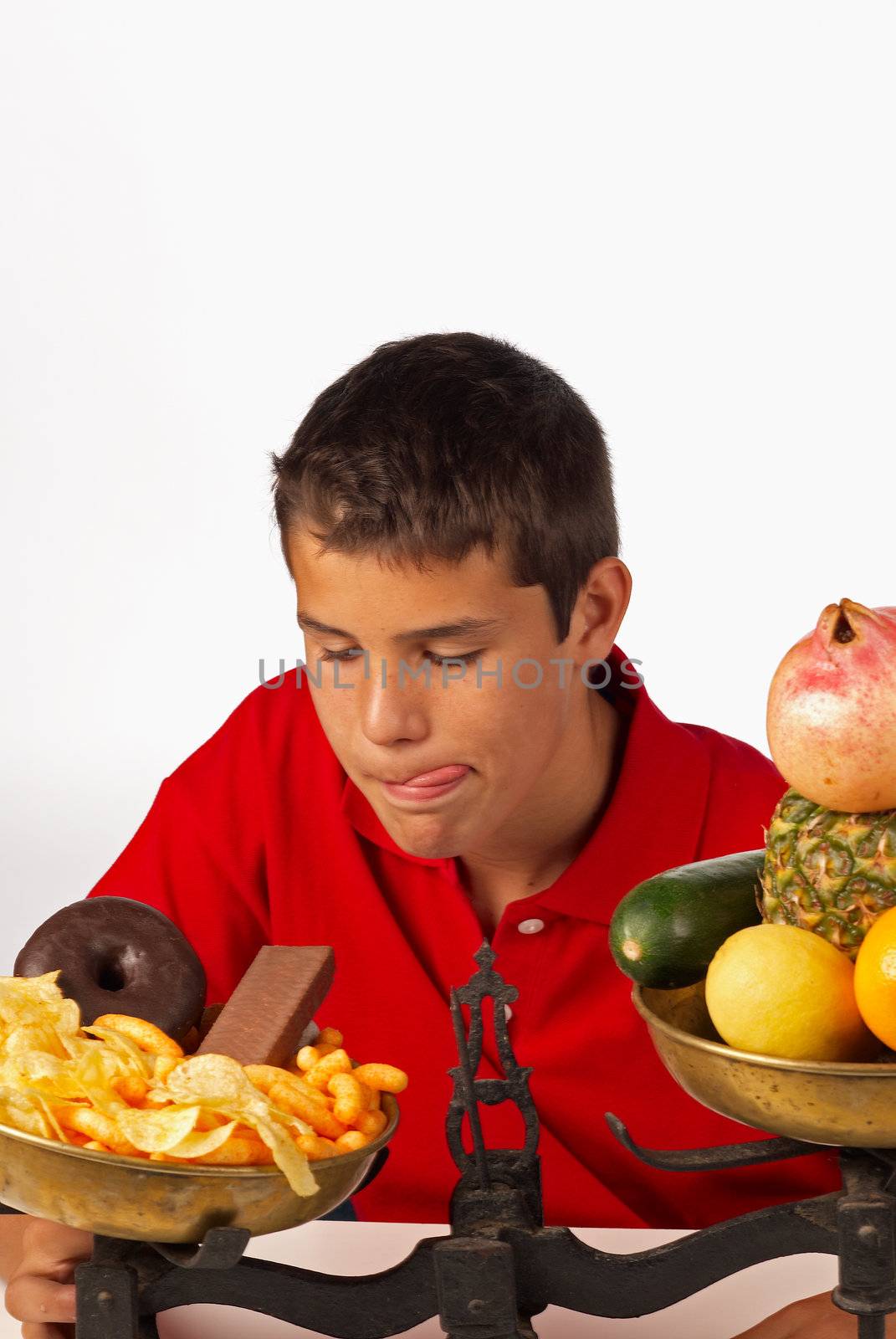 Teen finding it hard to resist the temptation of junk food