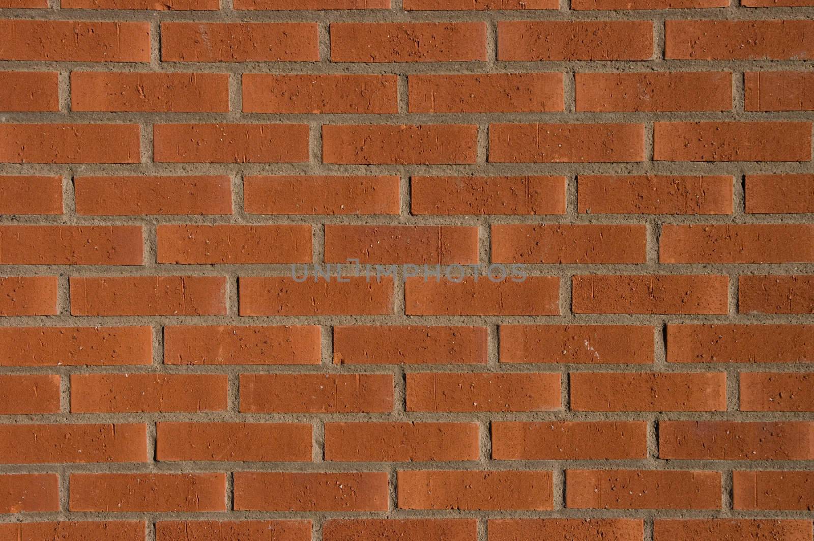 A plain brick wall, tile after tile, looks real solid.