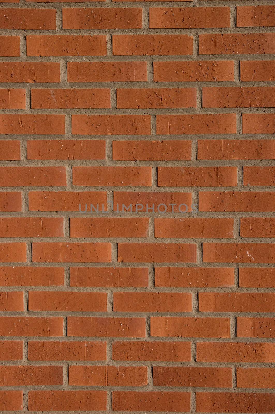 A plain brick wall, tile after tile, looks real solid.