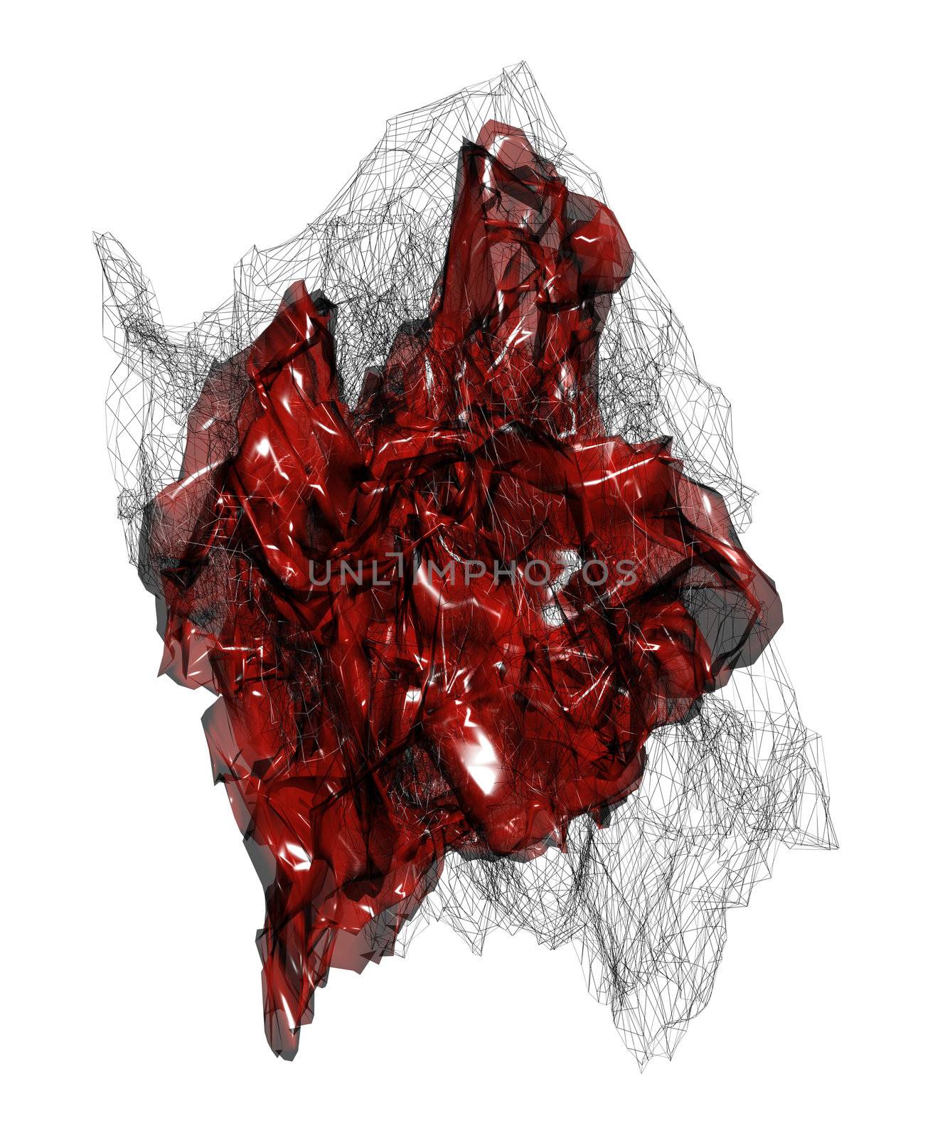 Abstract 3D render for whatever you like. Very high quality with white background.