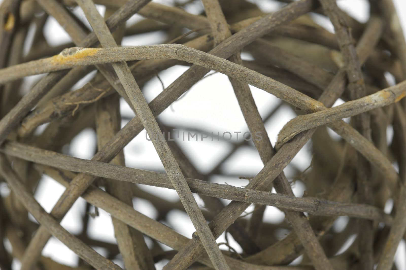 Decorative balls isolated against a white background