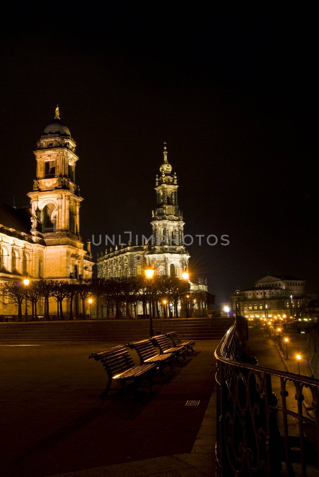 part of the beautiful Bruehl's Terrrace in Dresden