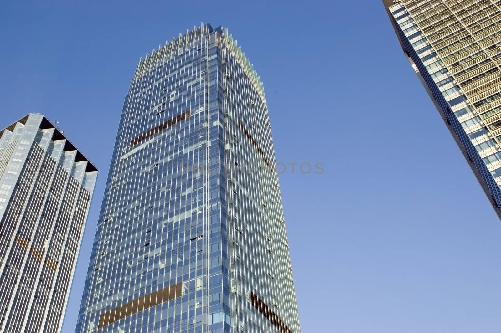 Skyscrapers in China, modern architecture in Shenzhen - business city in Guangdong province.
