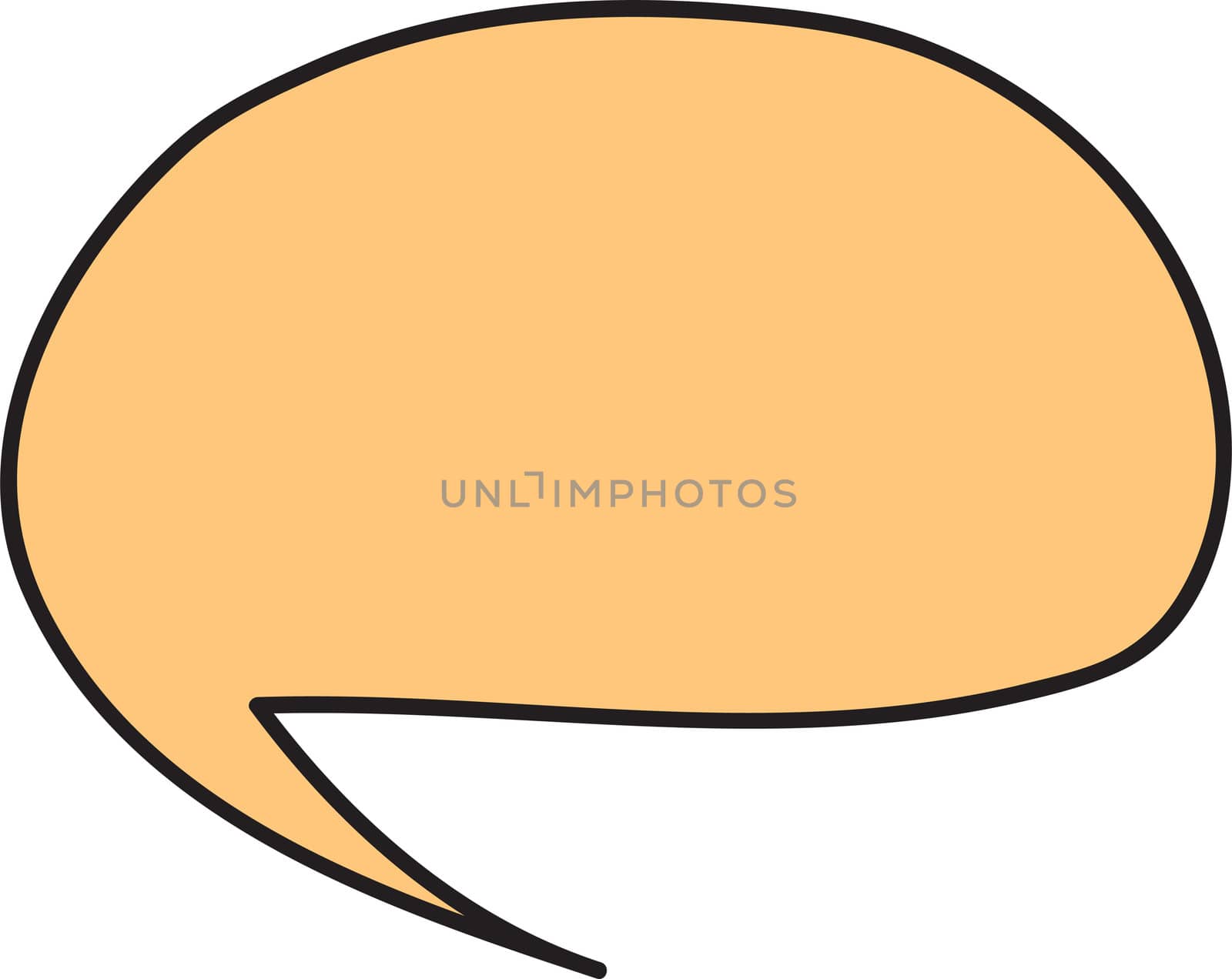 Thought or speech bubble. Could be used as a text space or in a comic strip