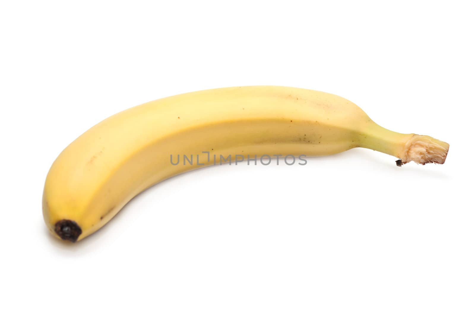 Refined banana, bit, insulated on white background