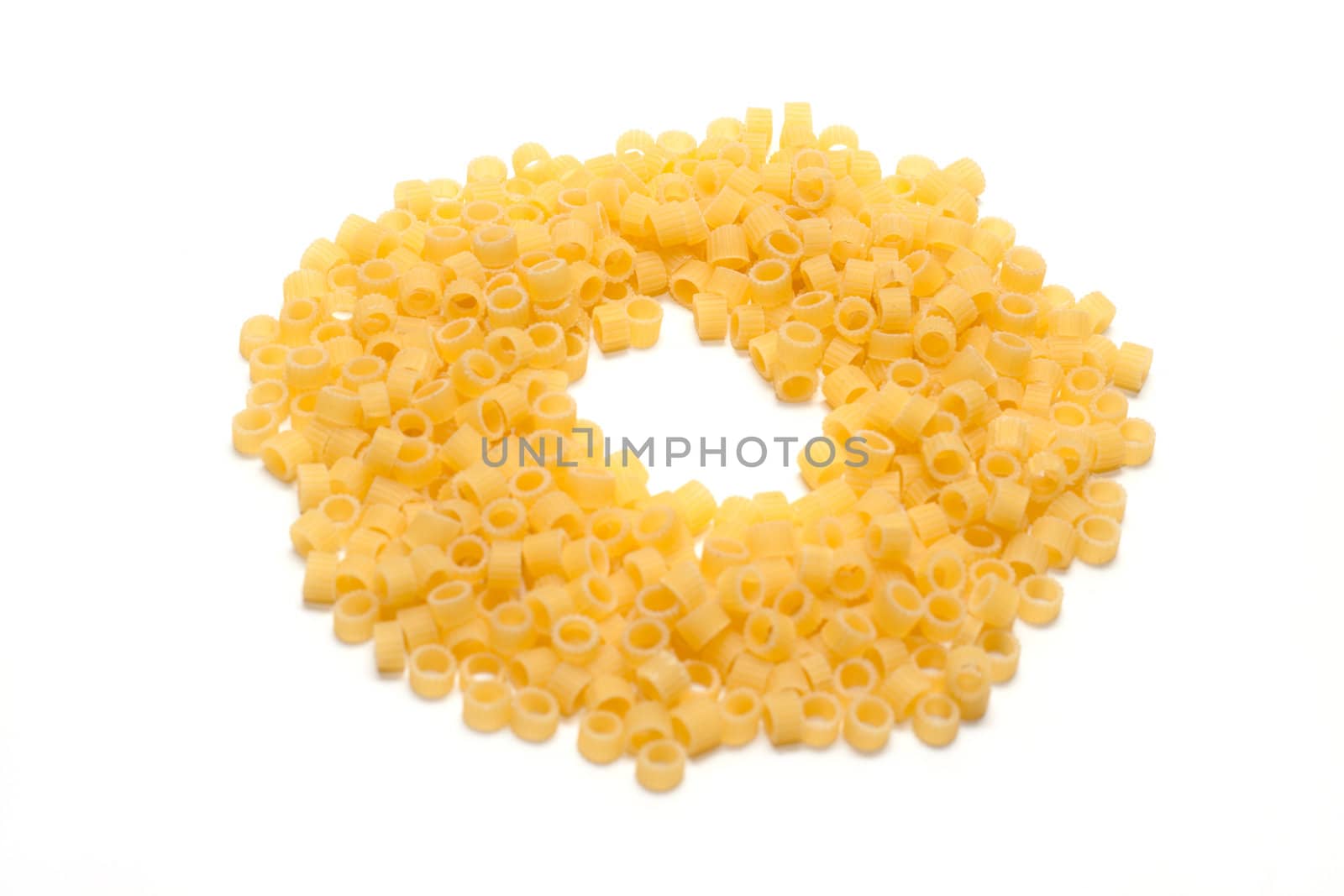 Disposit noodle insulated on white background