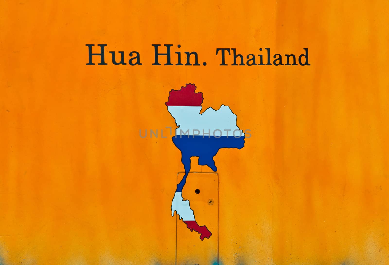 Hua Hin Thailand sign board