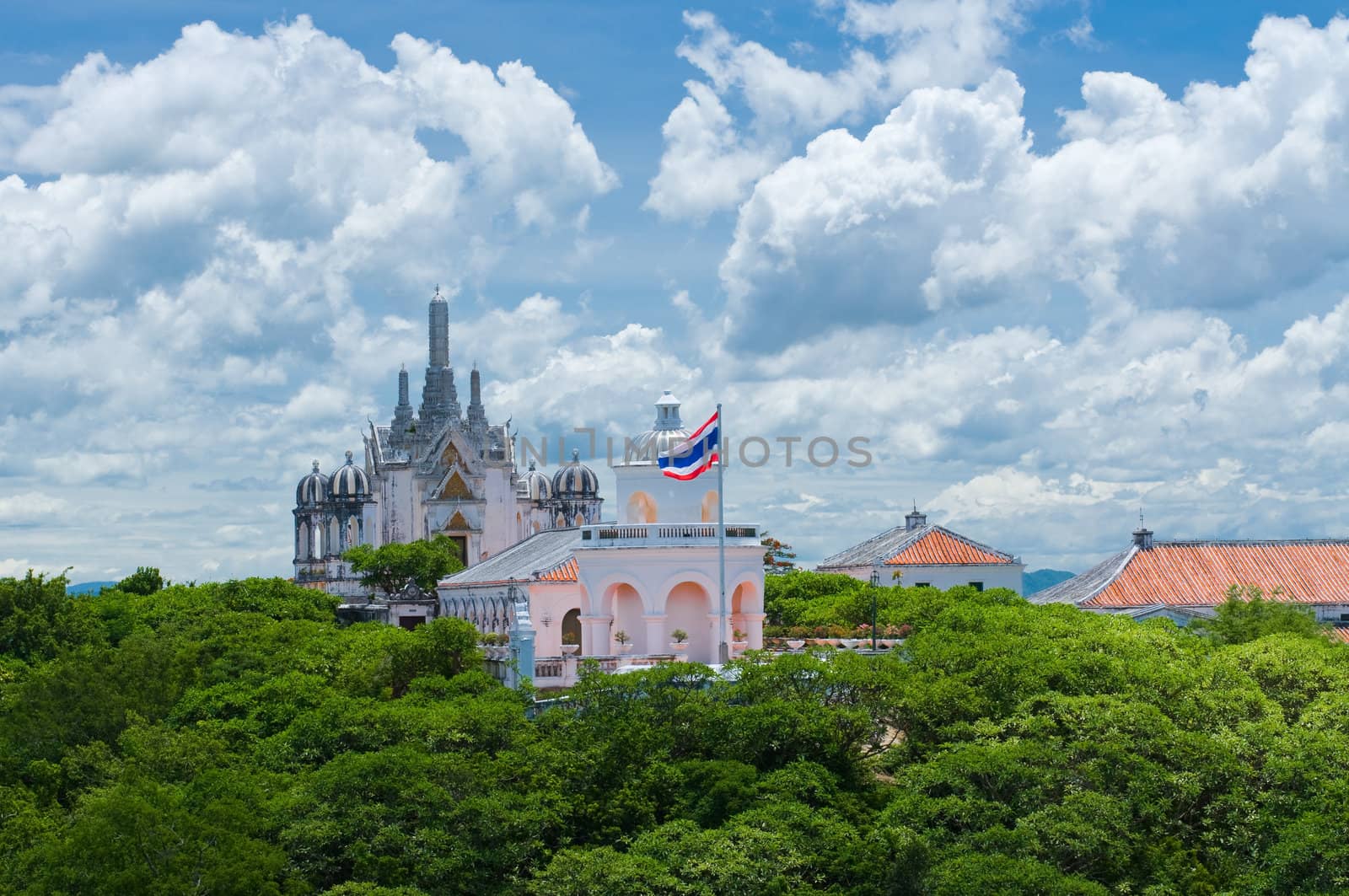 Thai temple on the hill