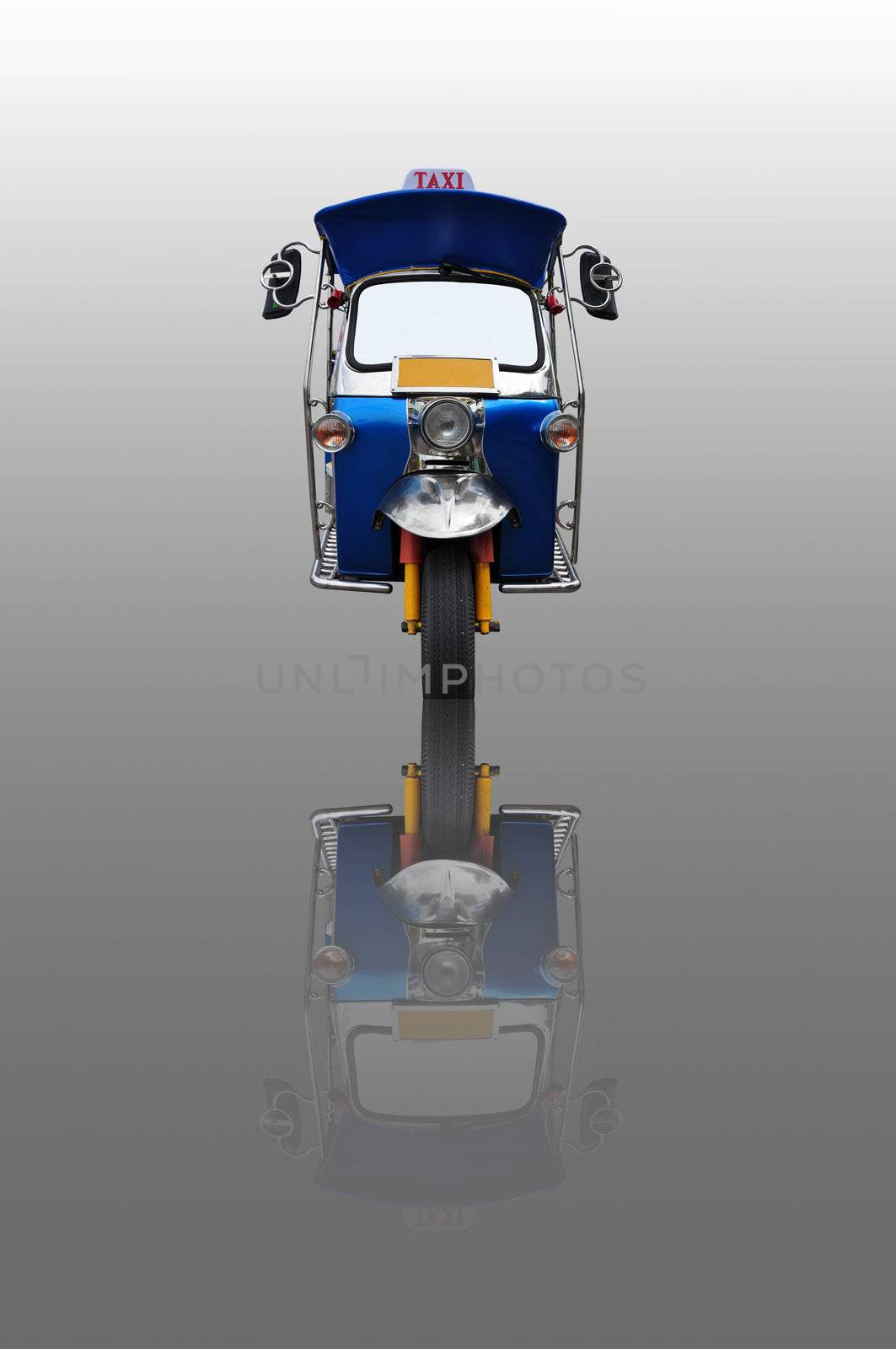 isolate Tuk Tuk tricycly
