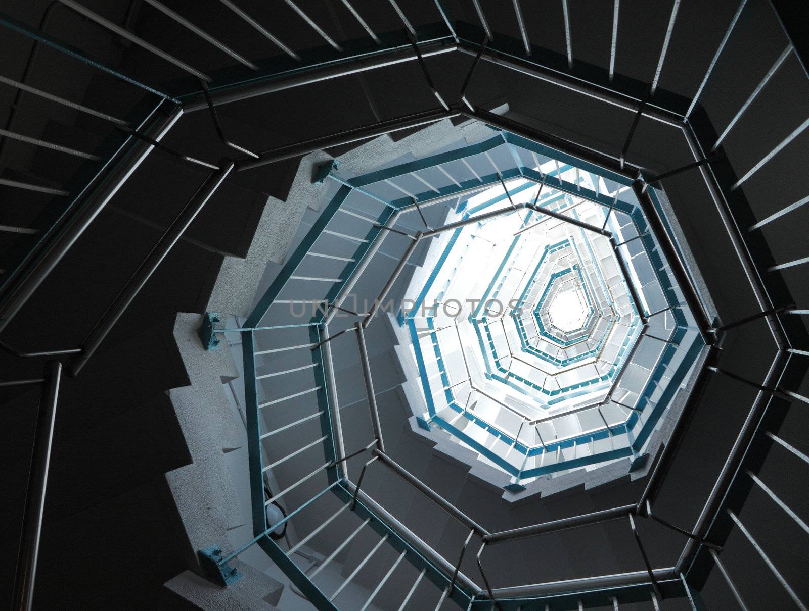 spiraling stairs