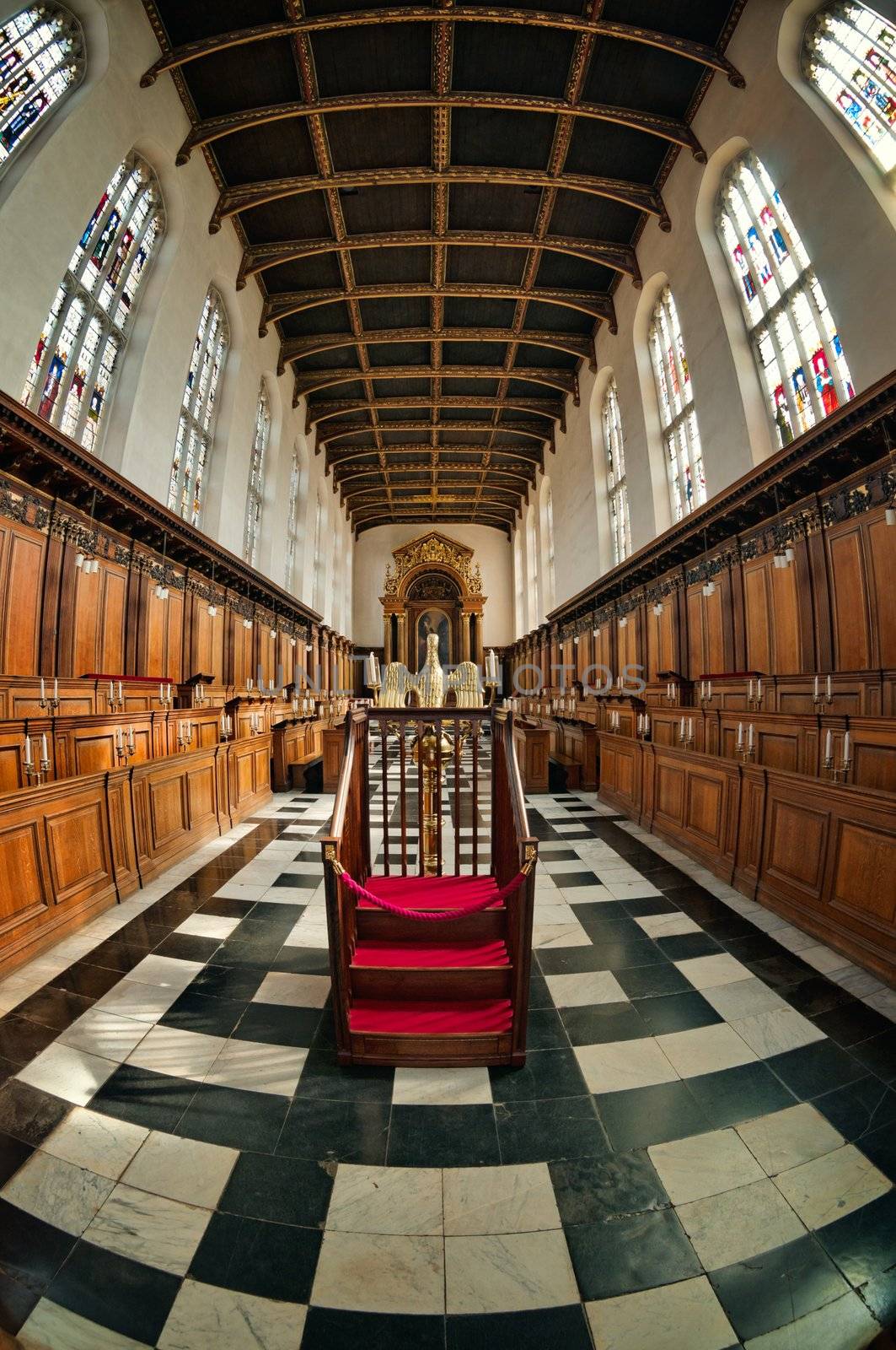 Interior of Trinity College Chapel.