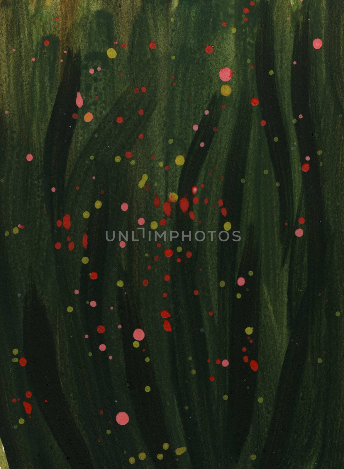 dark green watercolor background with color splashed by PixelsAway
