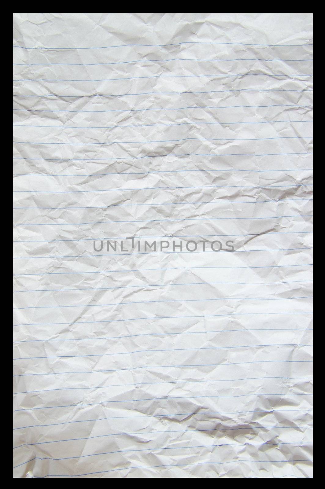 piece of white paper, great for textures and backgrounds.
