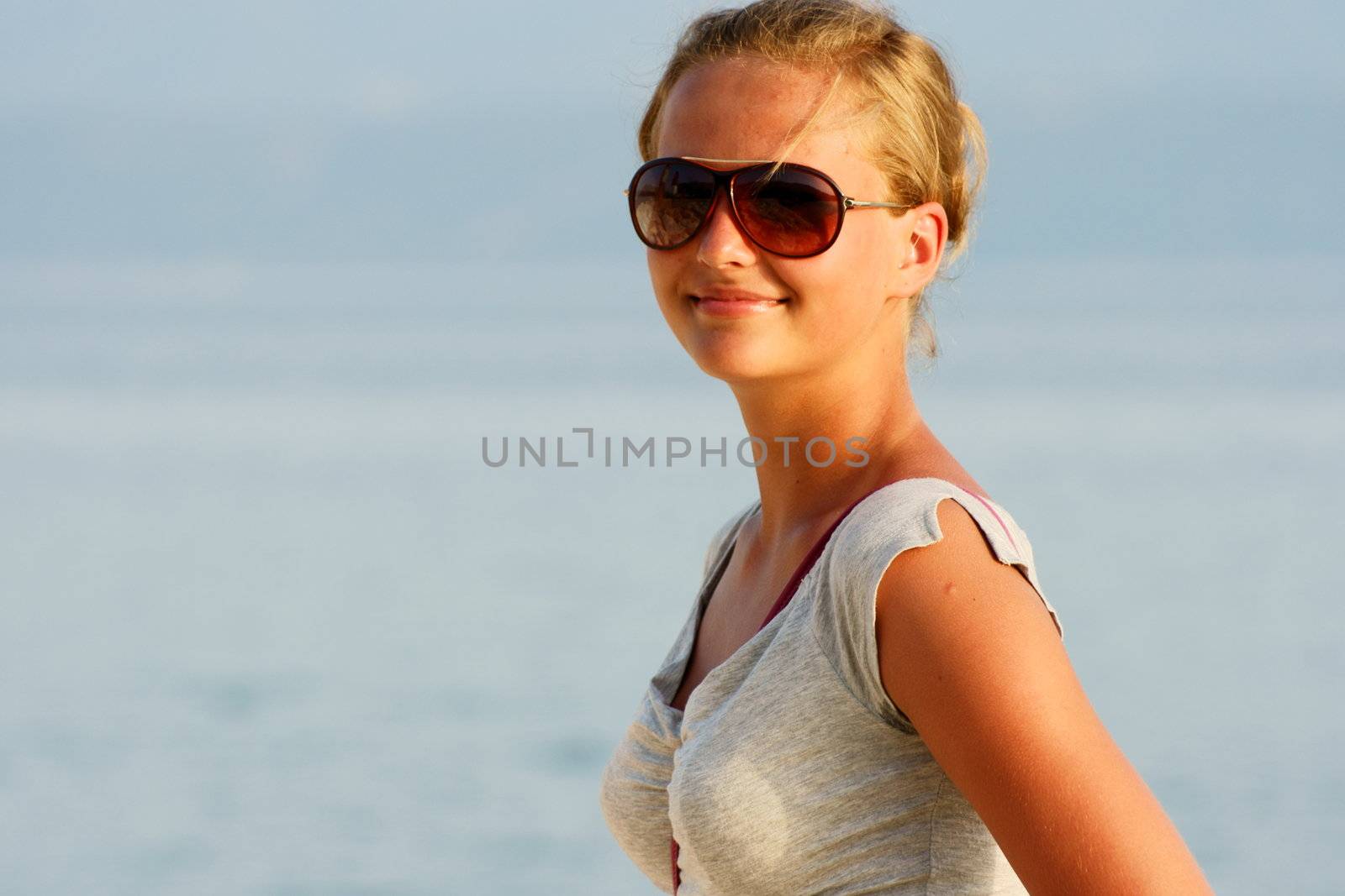 young girls in Croatia beach