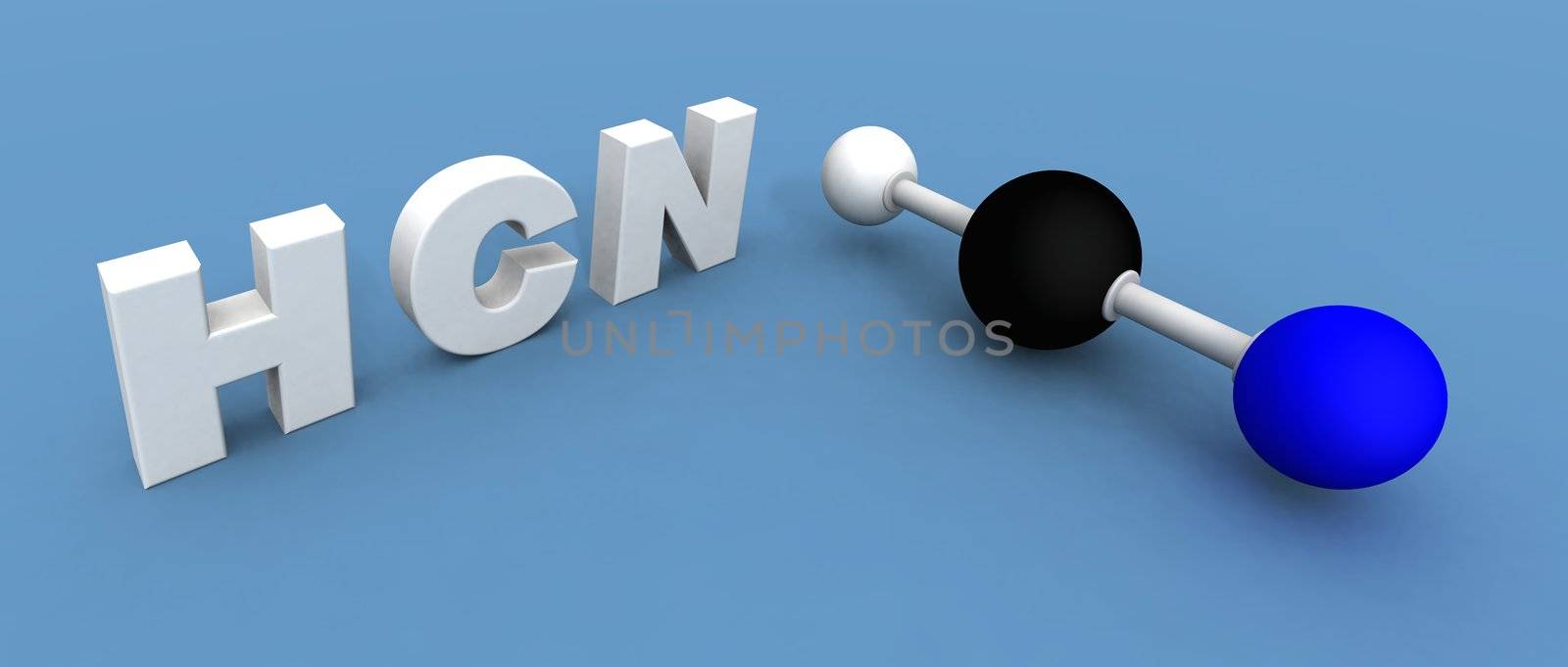 hydrogen cyanide molecule by jbouzou