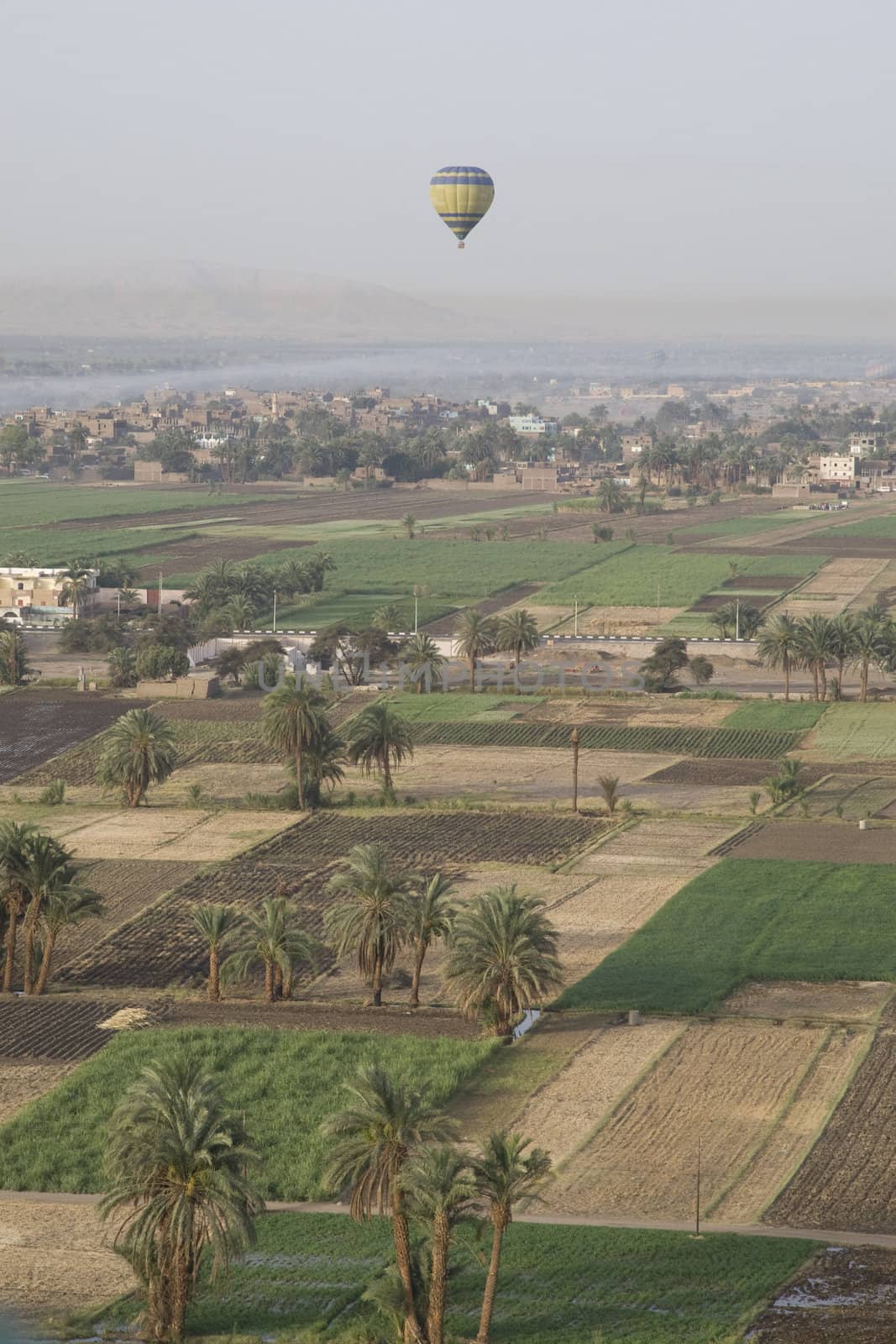 Balloon ride over The Nile Valley and The Valley Of The Kings at Luxor, Egypt