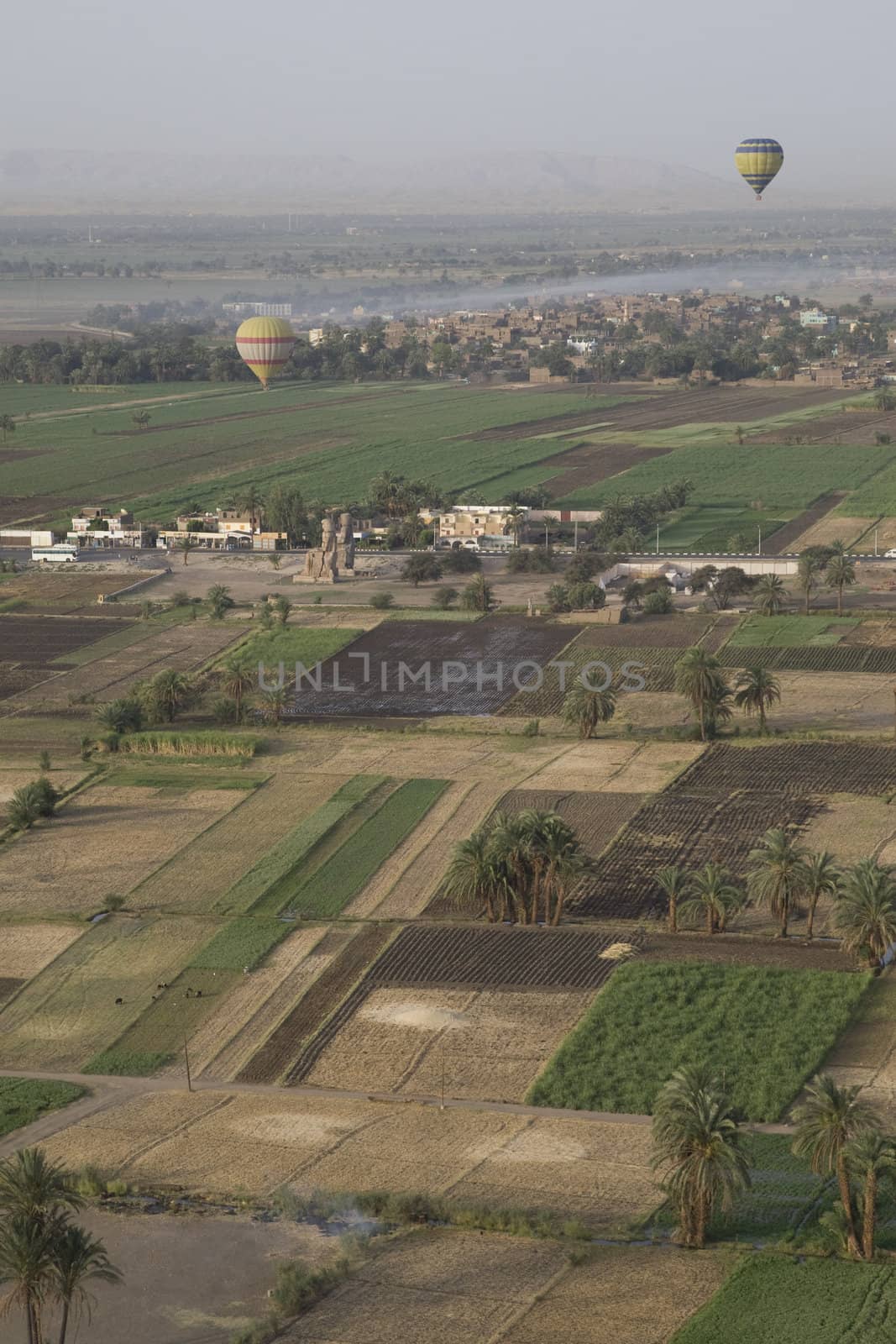 Balloon ride over The Nile Valley and The Valley Of The Kings at Luxor, Egypt