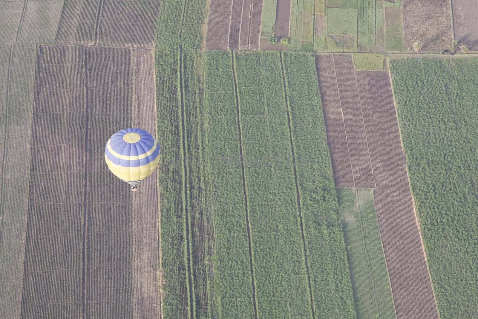 Balloon ride over The Nile Valley and The Valley Of The Kings at Luxor, Egypt