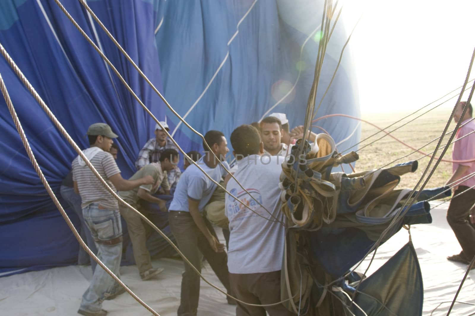 Balloon ride over The Nile Valley and The Valley Of The Kings at Luxor, Egypt