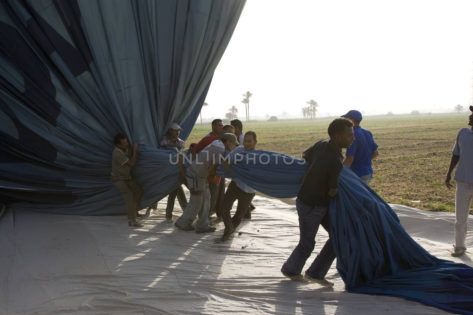 Balloon ride over The Nile Valley and The Valley Of The Kings at Luxor, Egypt