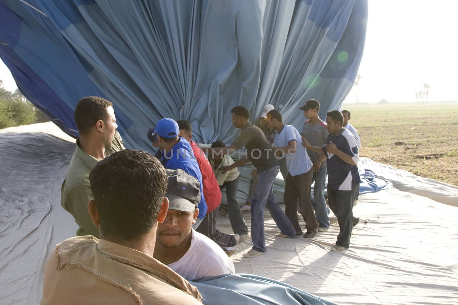 Balloon ride over The Nile Valley and The Valley Of The Kings at Luxor, Egypt