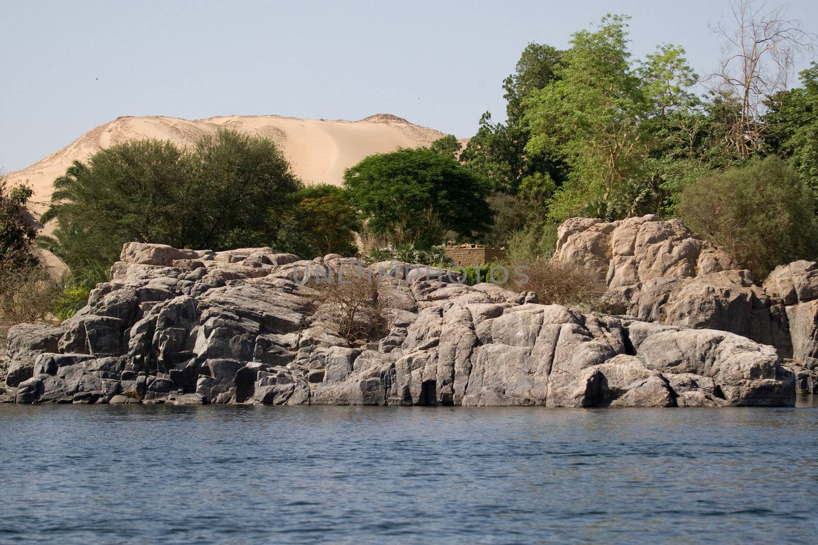 We take a closer look at life on Nile River on MAY 27, 2008, while having a felucca sailboat ride from Aswan to Elephantine Island and to a nubian village.