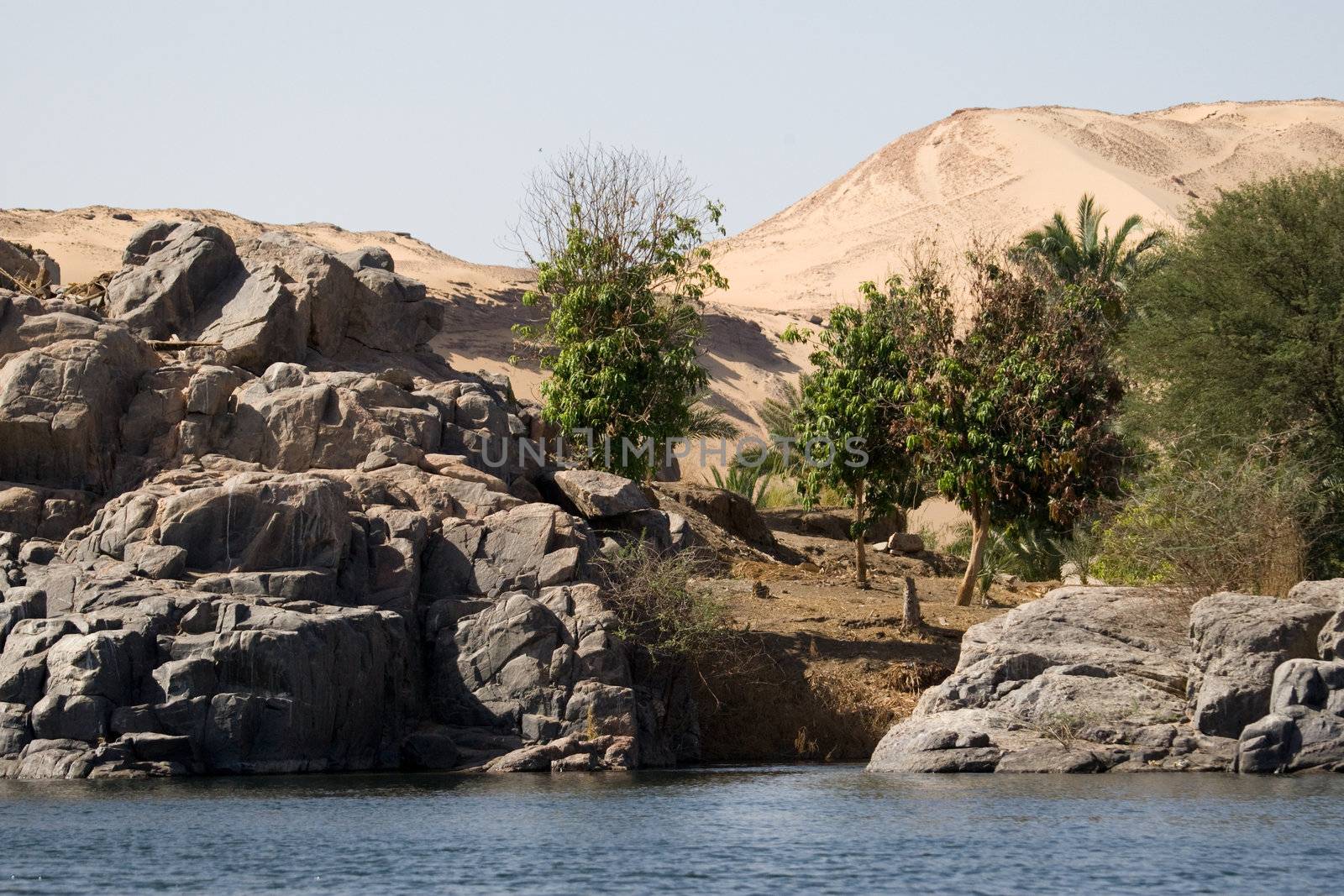 Nile River near Aswan, Egypt by MihaiDancaescu