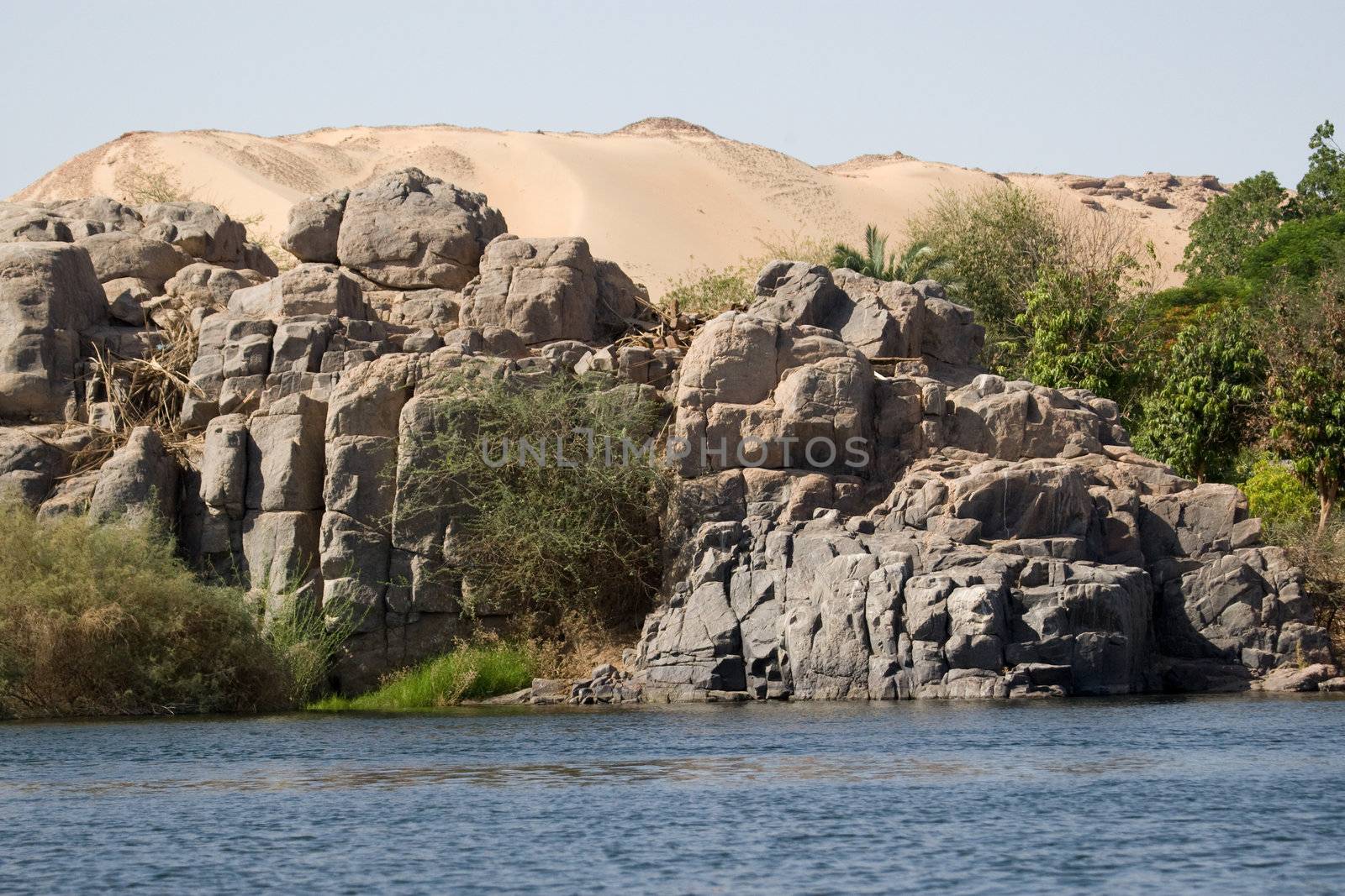 Nile River near Aswan, Egypt by MihaiDancaescu