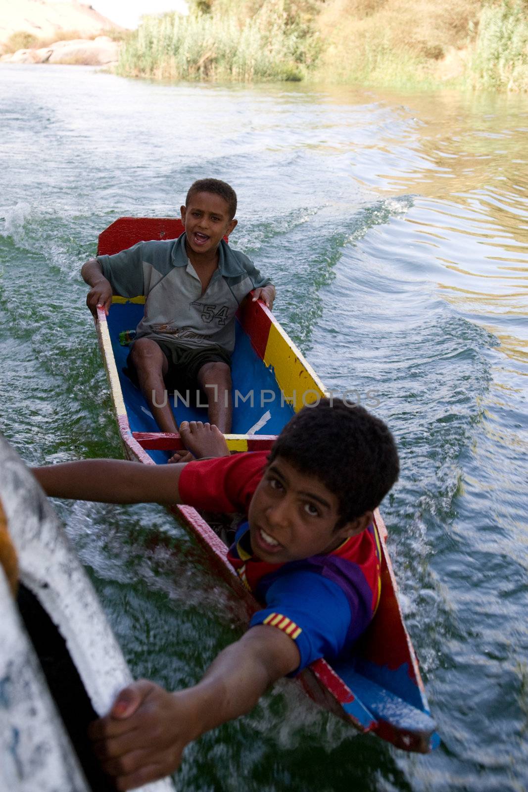 Nile River near Aswan, Egypt by MihaiDancaescu