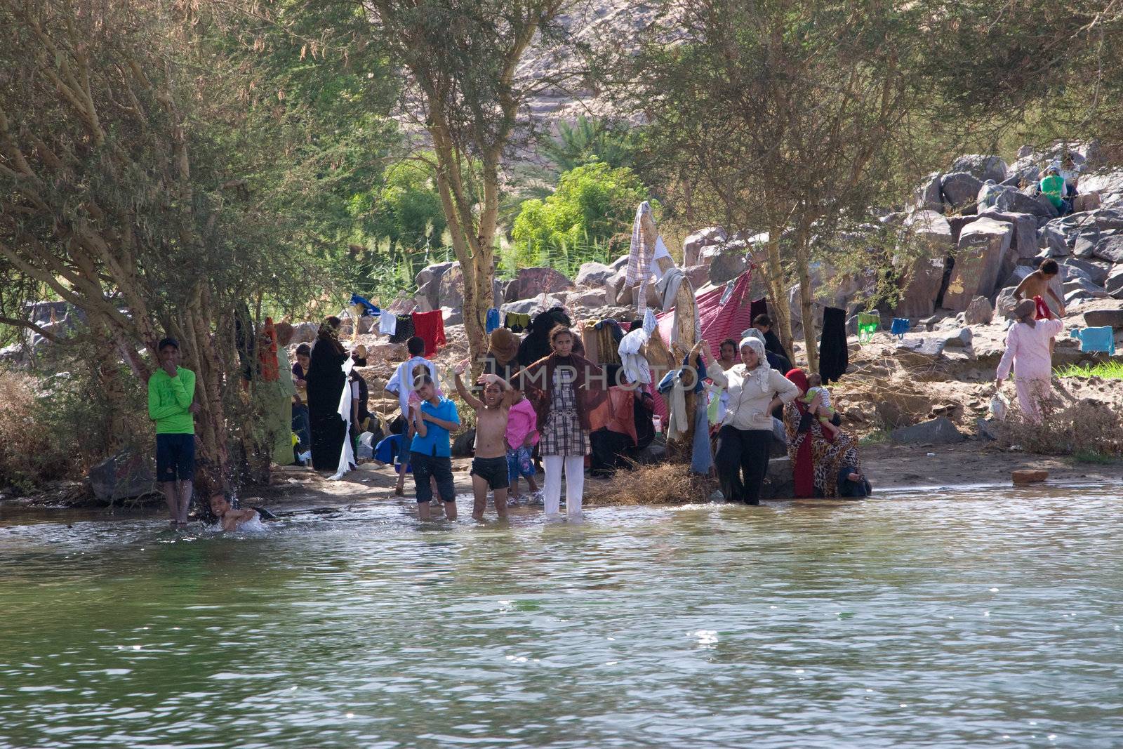 Nile River near Aswan, Egypt by MihaiDancaescu