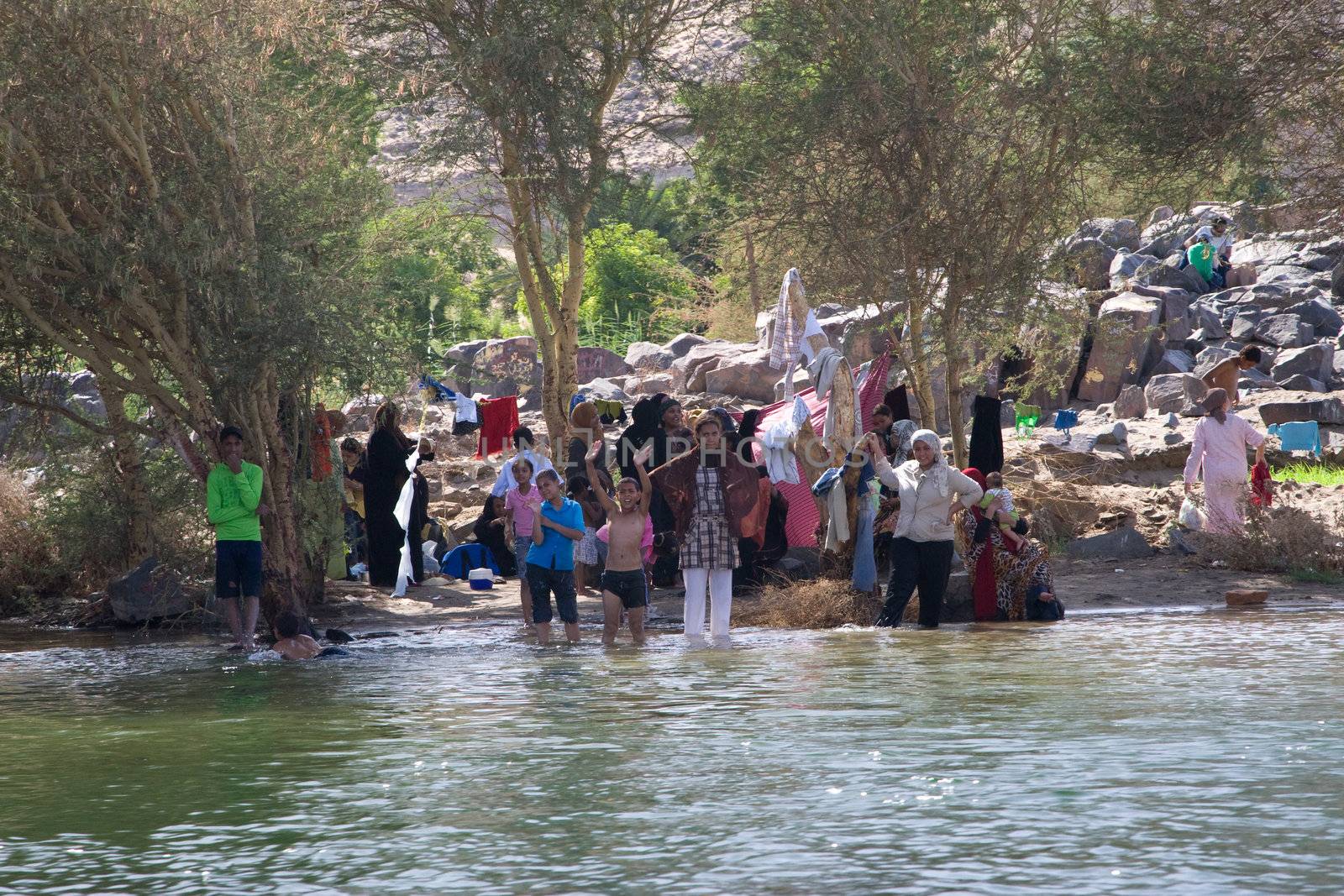 Nile River near Aswan, Egypt by MihaiDancaescu