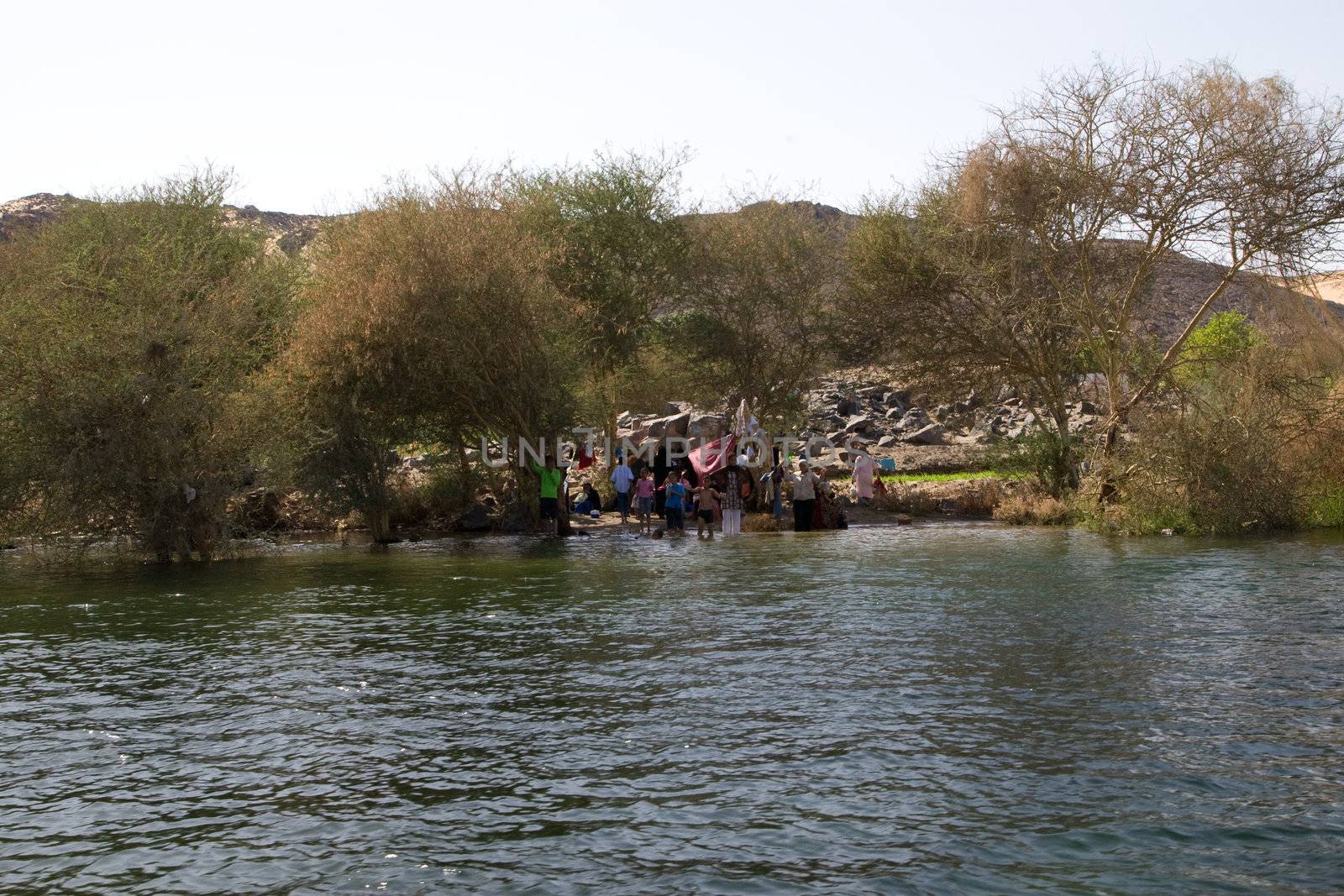 Nile River near Aswan, Egypt by MihaiDancaescu