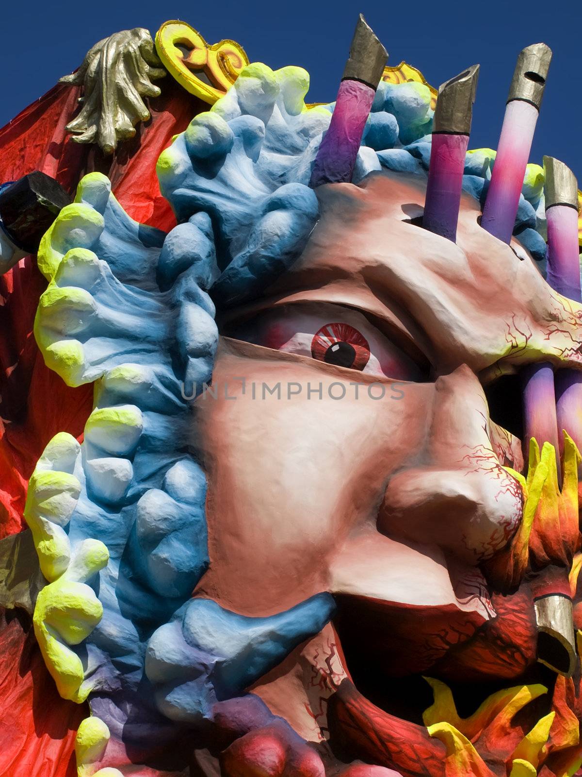 Detail from a float at the International Carnival of Malta 2009  