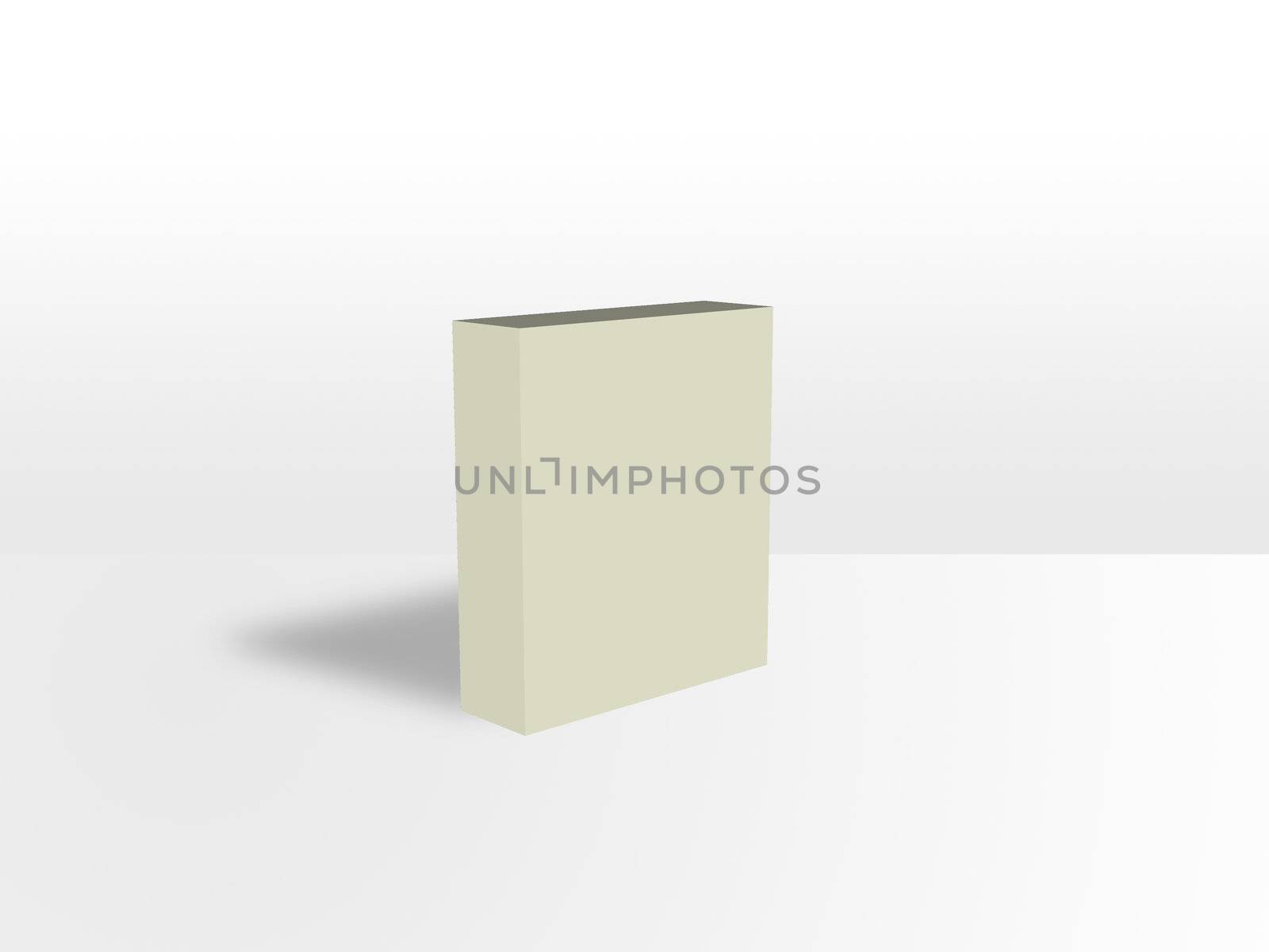 Blank box on a white background. Easily add your own graphics to the box. Room for text around.