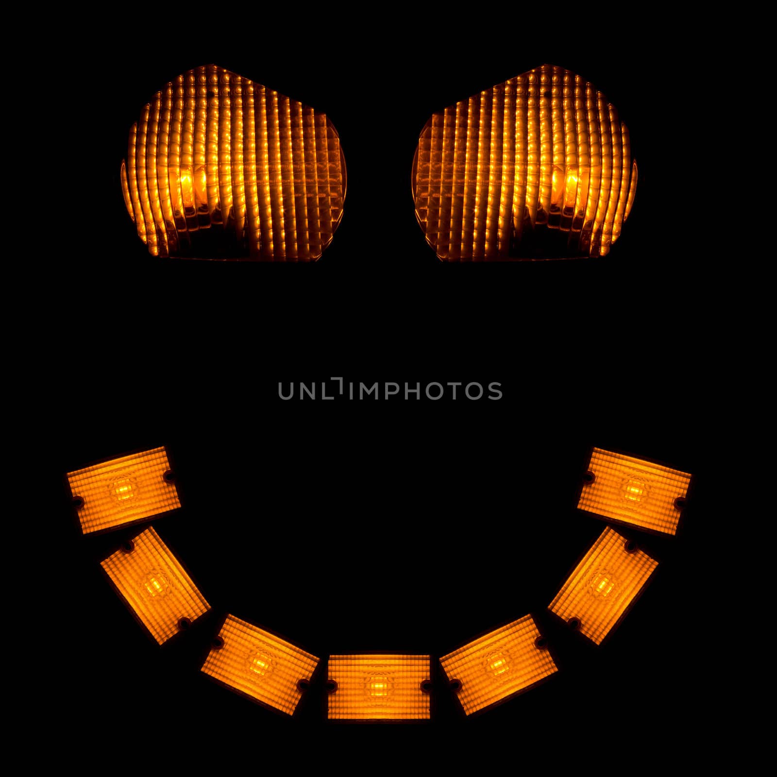 car back light smile face by esterio