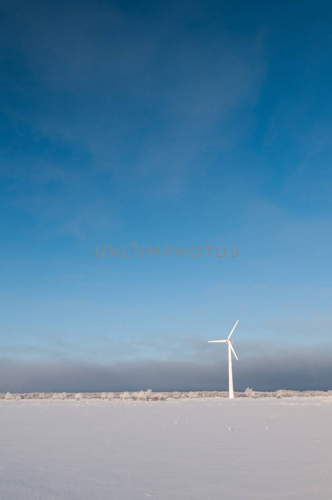 Shot of Windmill and blue sky, beauty in nature