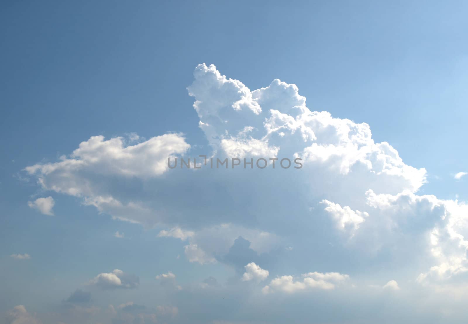 Blue sky with clouds background