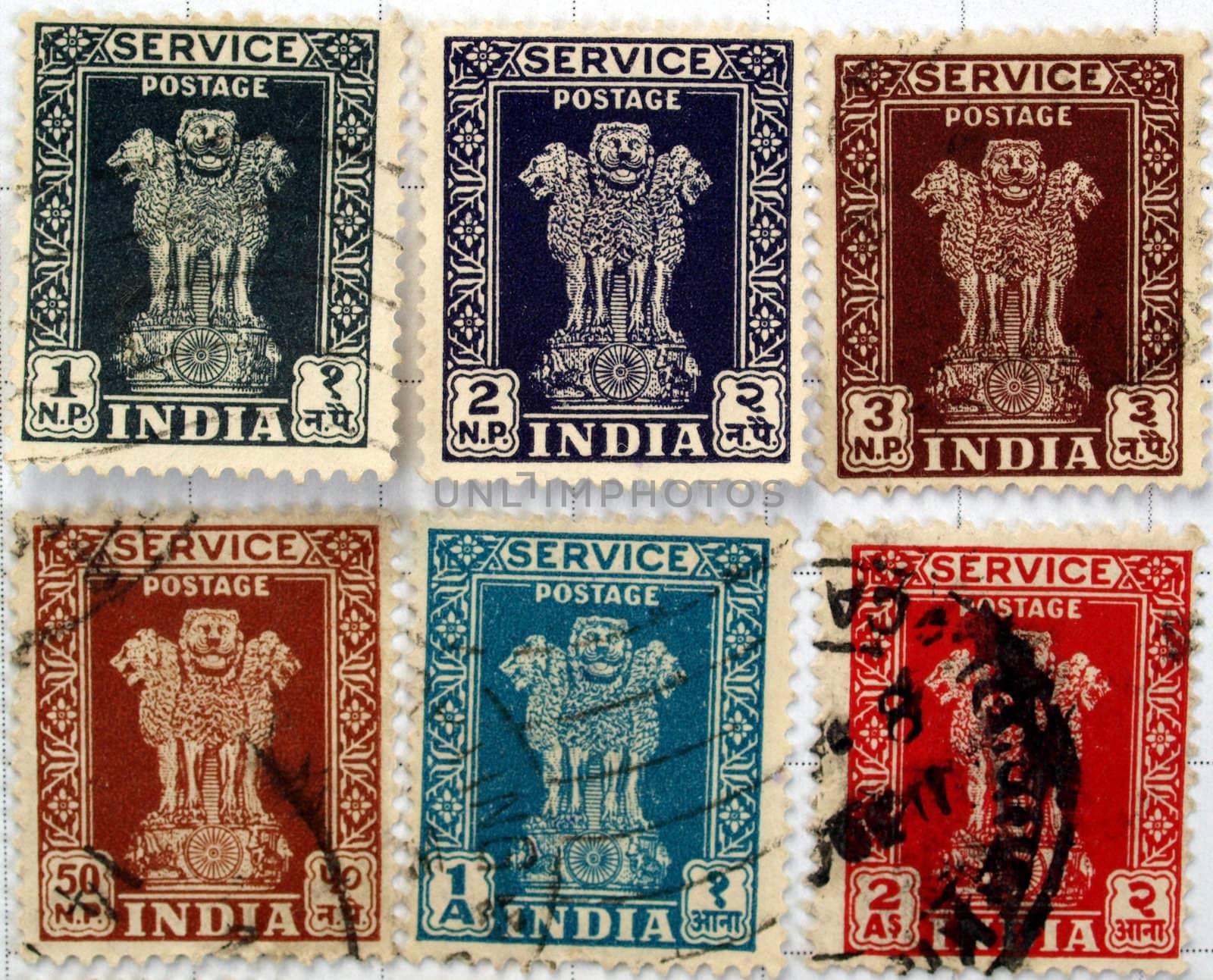 India stamps by claudiodivizia