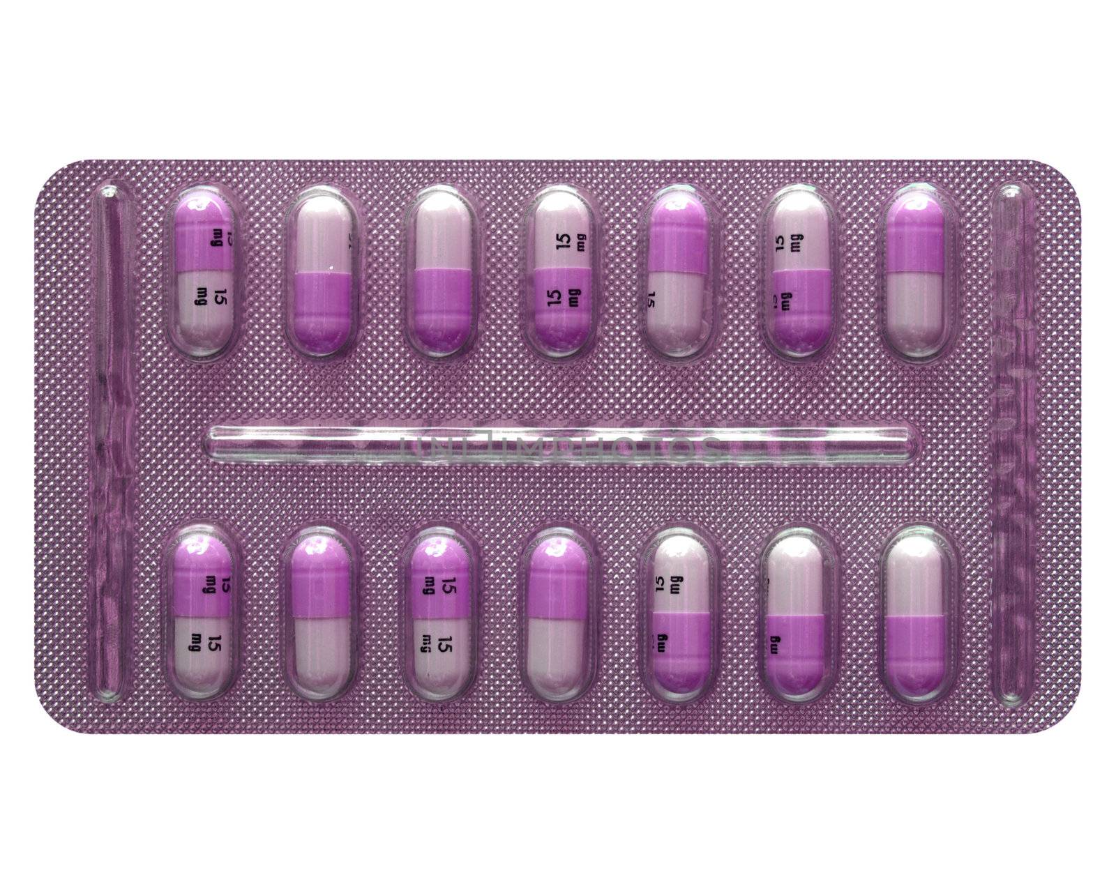 Tablet with medical pharmaceutical pills